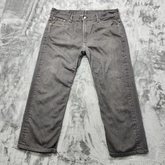 Levi's 569 Jeans Mens W40 L28* Gray Loose Straight Minimalist American Workwear - Picture 1 of 16